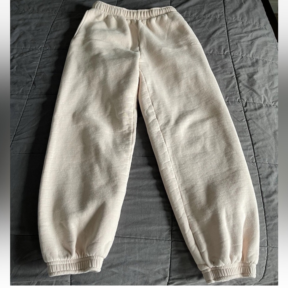 Aritzia MEGA FIT Sweatfleece Cozy pale pink Joggers women’s XS